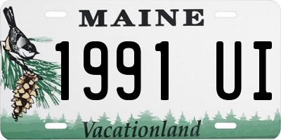 ME license plate 1991UI