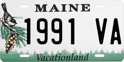 ME license plate 1991VA