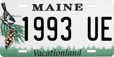 ME license plate 1993UE