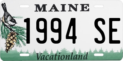 ME license plate 1994SE