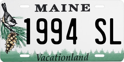 ME license plate 1994SL