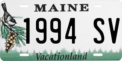 ME license plate 1994SV
