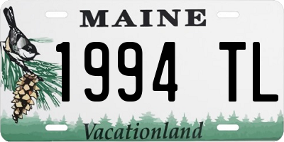 ME license plate 1994TL