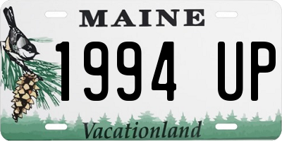 ME license plate 1994UP