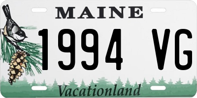 ME license plate 1994VG