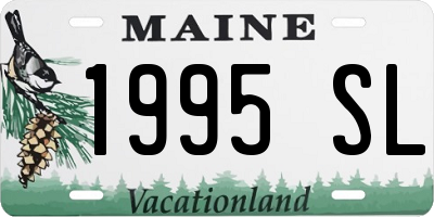 ME license plate 1995SL
