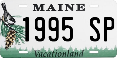 ME license plate 1995SP