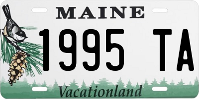 ME license plate 1995TA