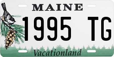 ME license plate 1995TG