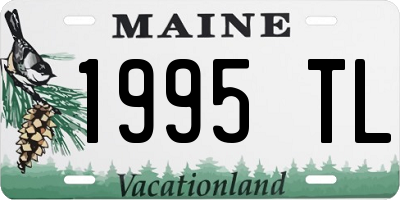 ME license plate 1995TL