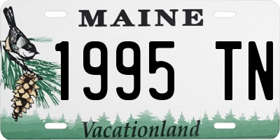 ME license plate 1995TN