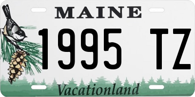 ME license plate 1995TZ