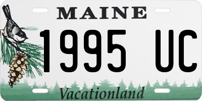 ME license plate 1995UC