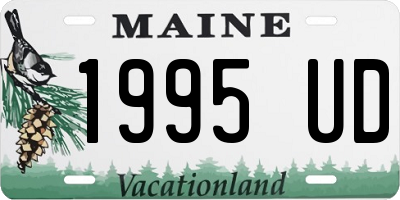 ME license plate 1995UD