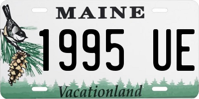 ME license plate 1995UE