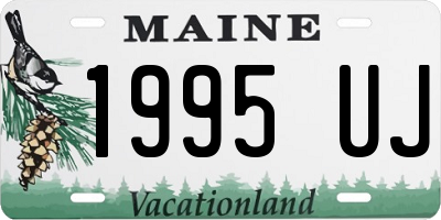 ME license plate 1995UJ