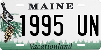ME license plate 1995UN