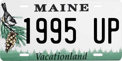 ME license plate 1995UP