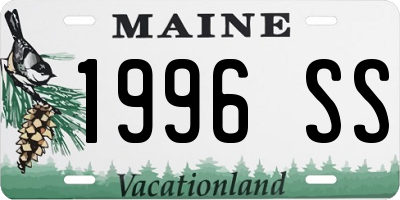 ME license plate 1996SS