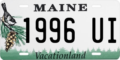 ME license plate 1996UI