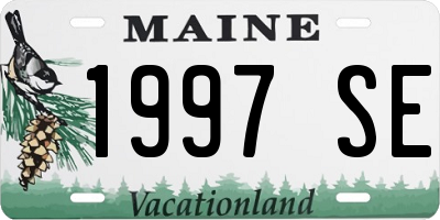 ME license plate 1997SE