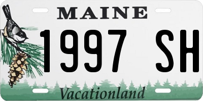 ME license plate 1997SH