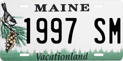 ME license plate 1997SM