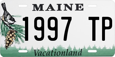 ME license plate 1997TP