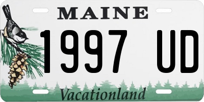 ME license plate 1997UD