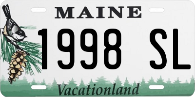 ME license plate 1998SL