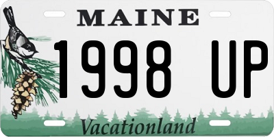 ME license plate 1998UP