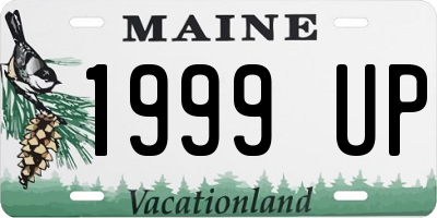 ME license plate 1999UP