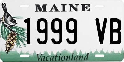 ME license plate 1999VB