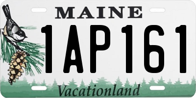 ME license plate 1AP161