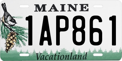 ME license plate 1AP861