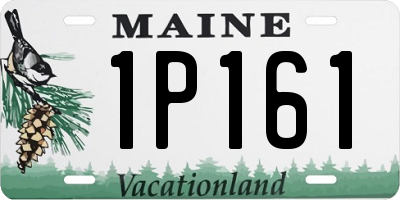 ME license plate 1P161