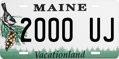 ME license plate 2000UJ