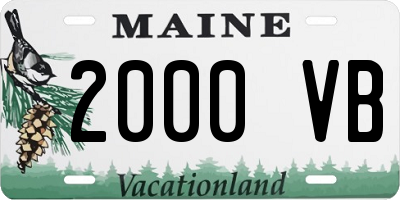 ME license plate 2000VB