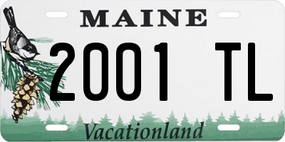 ME license plate 2001TL