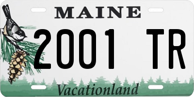 ME license plate 2001TR