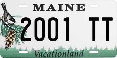 ME license plate 2001TT