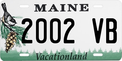 ME license plate 2002VB