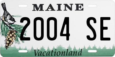 ME license plate 2004SE