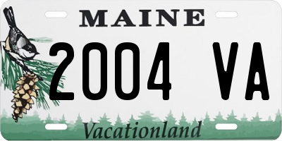 ME license plate 2004VA