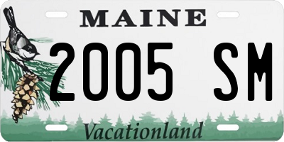 ME license plate 2005SM
