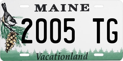 ME license plate 2005TG
