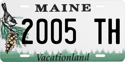 ME license plate 2005TH