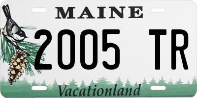 ME license plate 2005TR