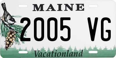 ME license plate 2005VG