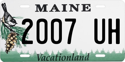 ME license plate 2007UH